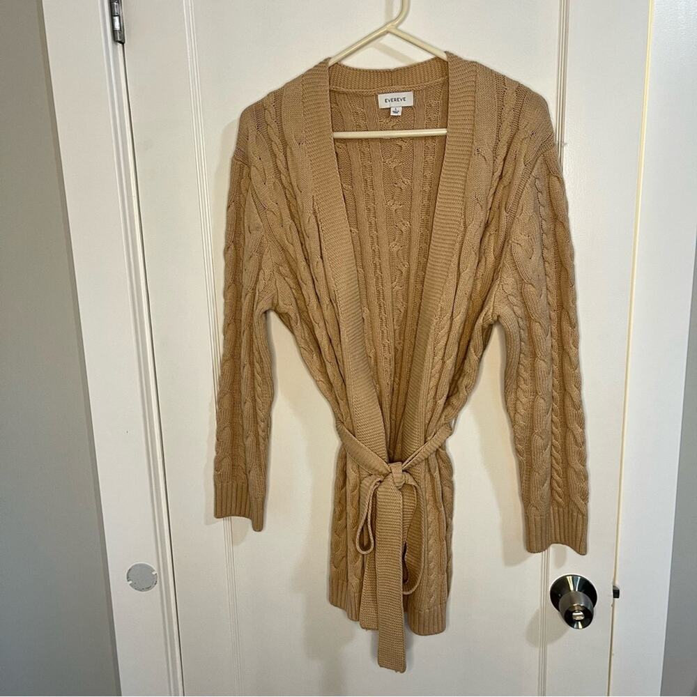 Evereve Cable Knit Cardigan‎ Sweater - Picture 10 of 12